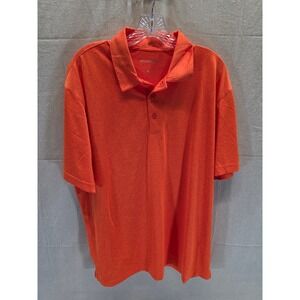 Sport-Tek Mens Orange Heather HCCC Logo Performance Polo Shirt‎ XL ST650